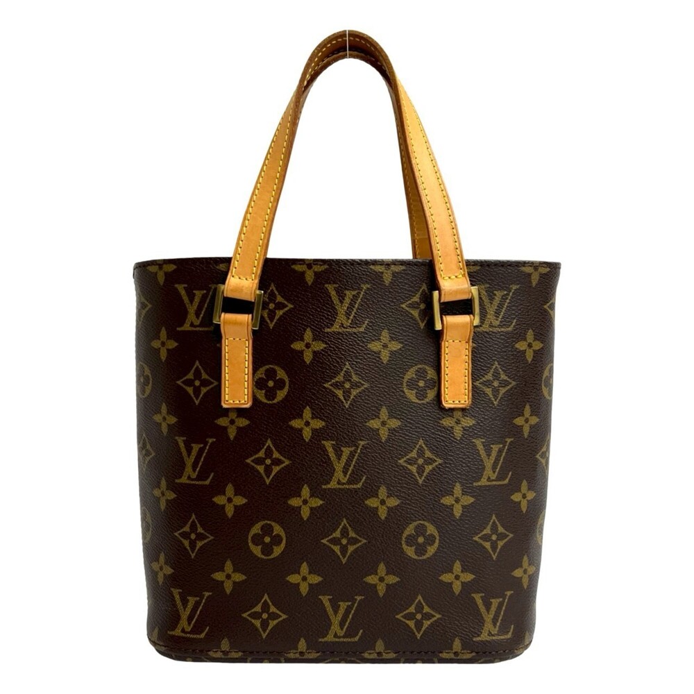 LOUIS VUITTON Authentic Brown Monogram Leather Tote Bag - Picture 3 of 10